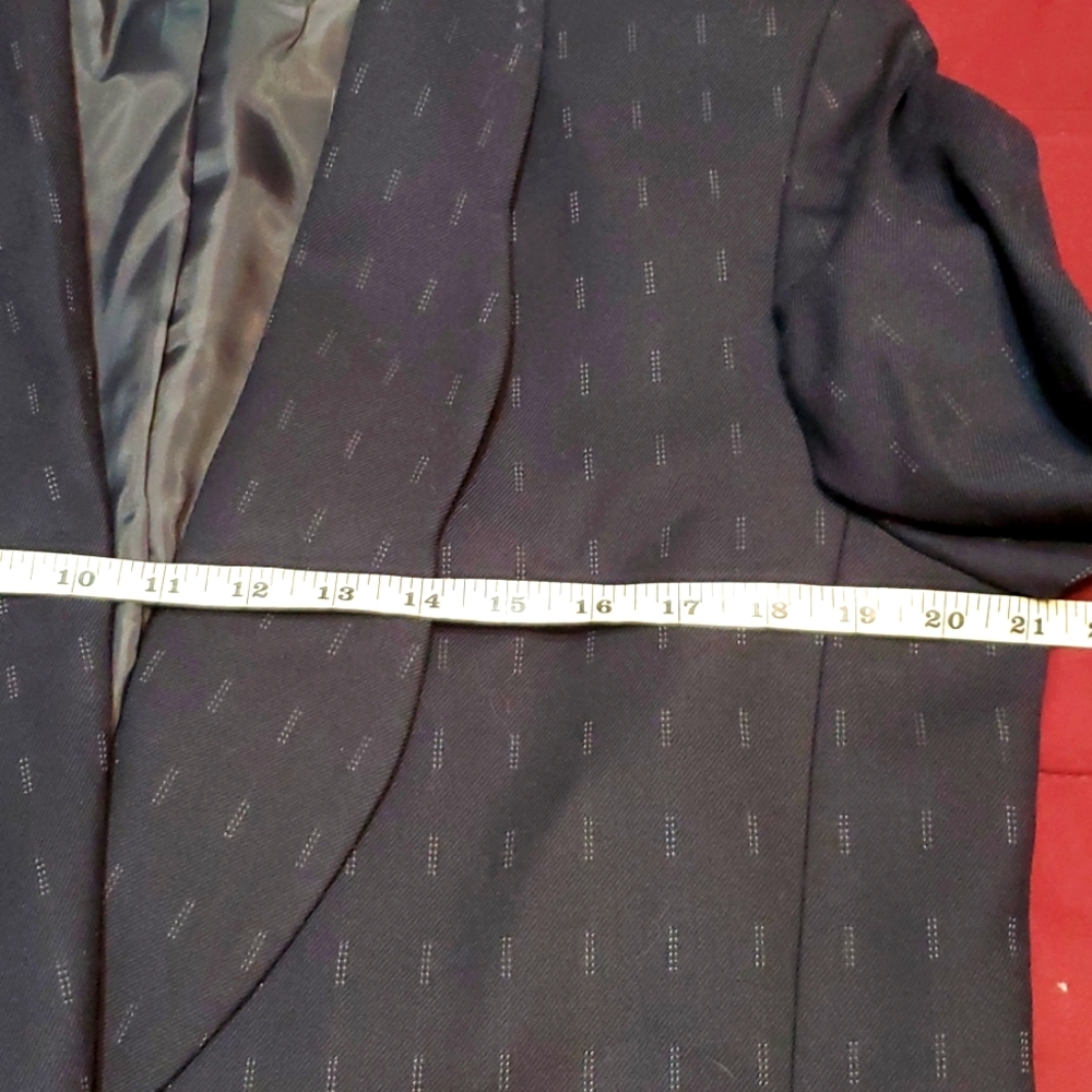 Christian Dior Navy Wool Skirt Suit 14 - Picture 10 of 15